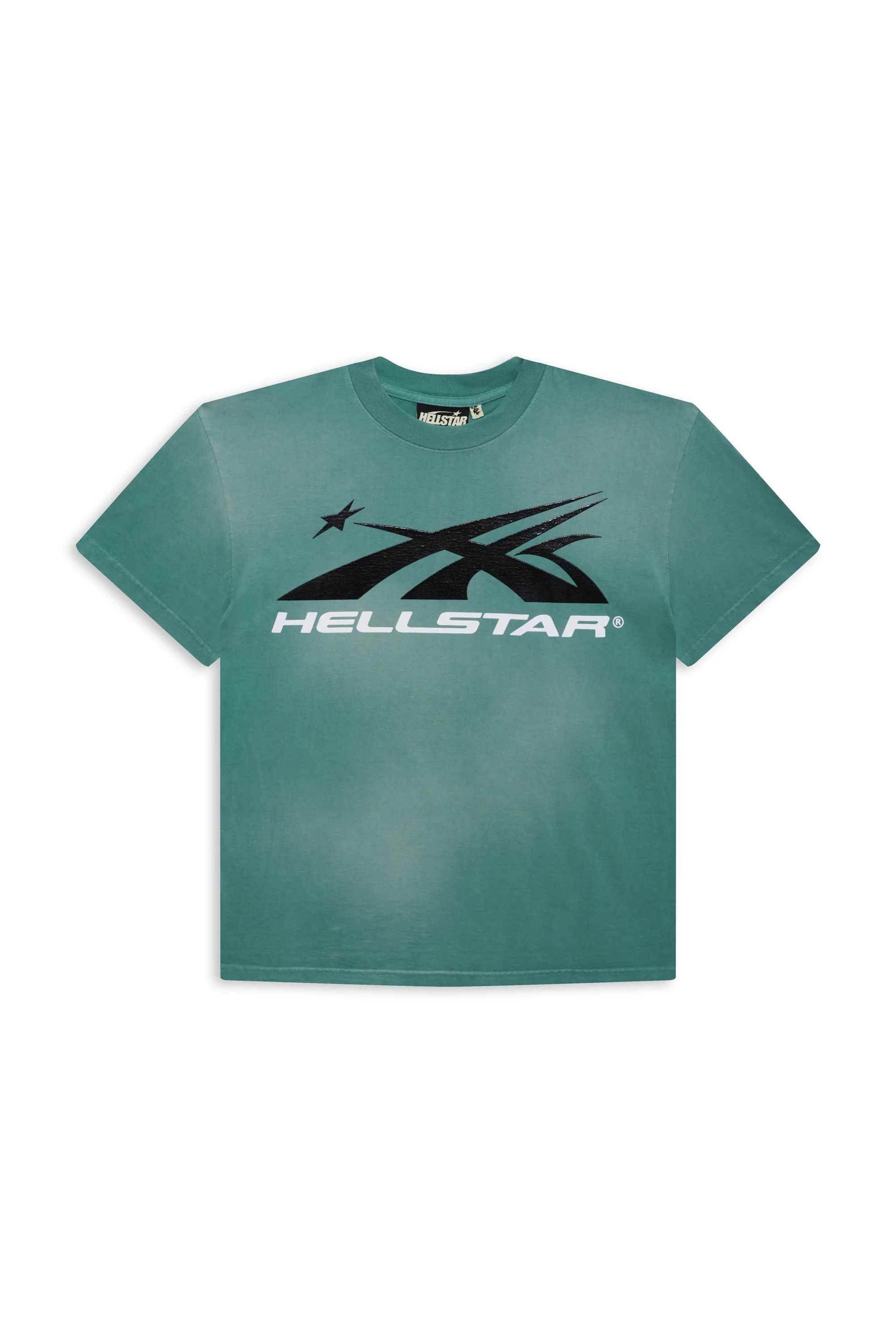 image of Hellstar Sports Logo T-Shirt Green, Men's (Size Small)