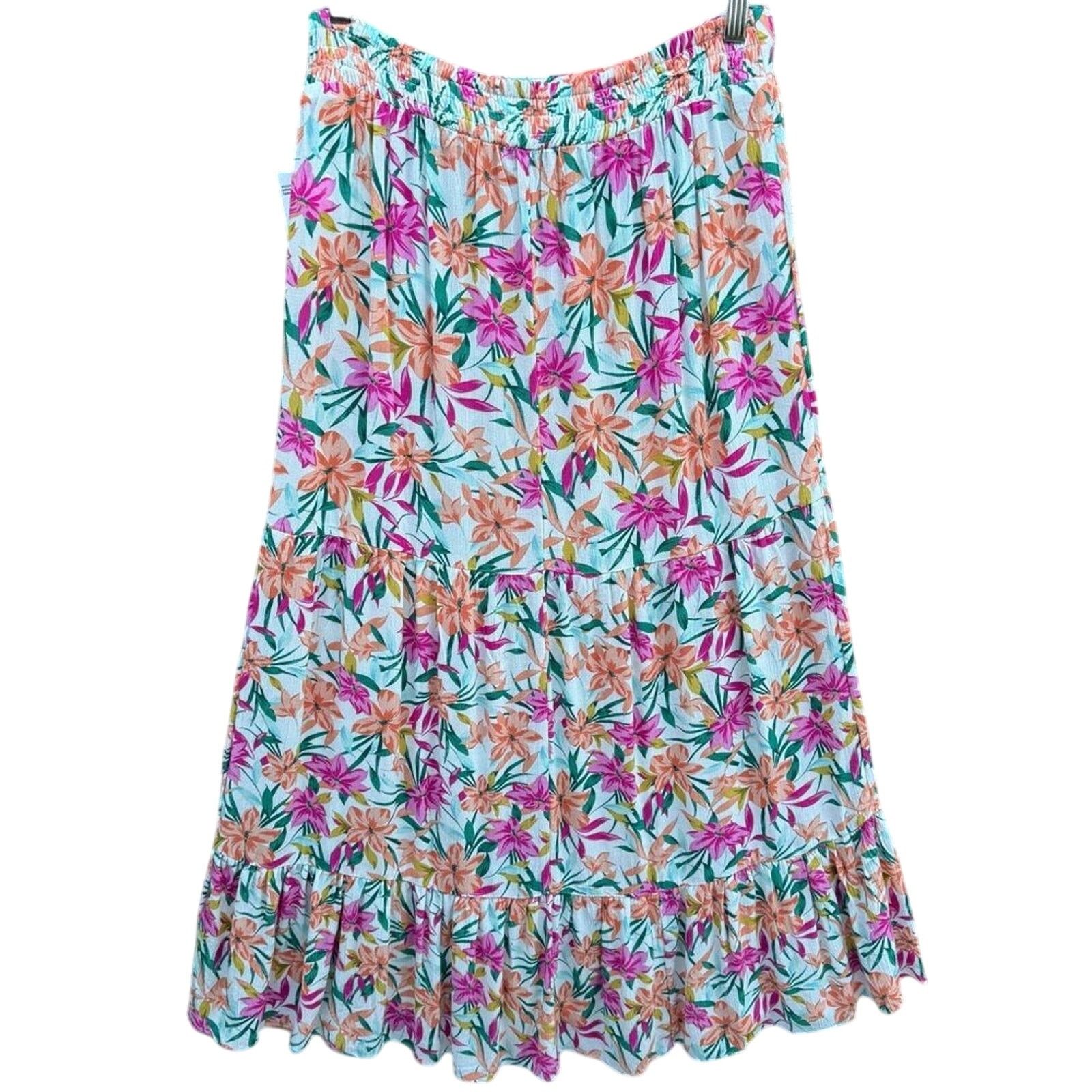 Jessica Simpson NWT New Jessica Simpson Womens Small Gardenia Maxi Skirt Size 28" / US 6 / IT 42 - 2 Thumbnail