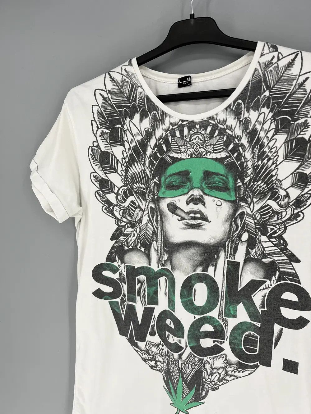 Band Tees × Vintage Vintage 90s Buds Smoke Weed Rasta Drugs Tee Dope Cannabis Size US M / EU 48-50 / 2 - 7 Thumbnail