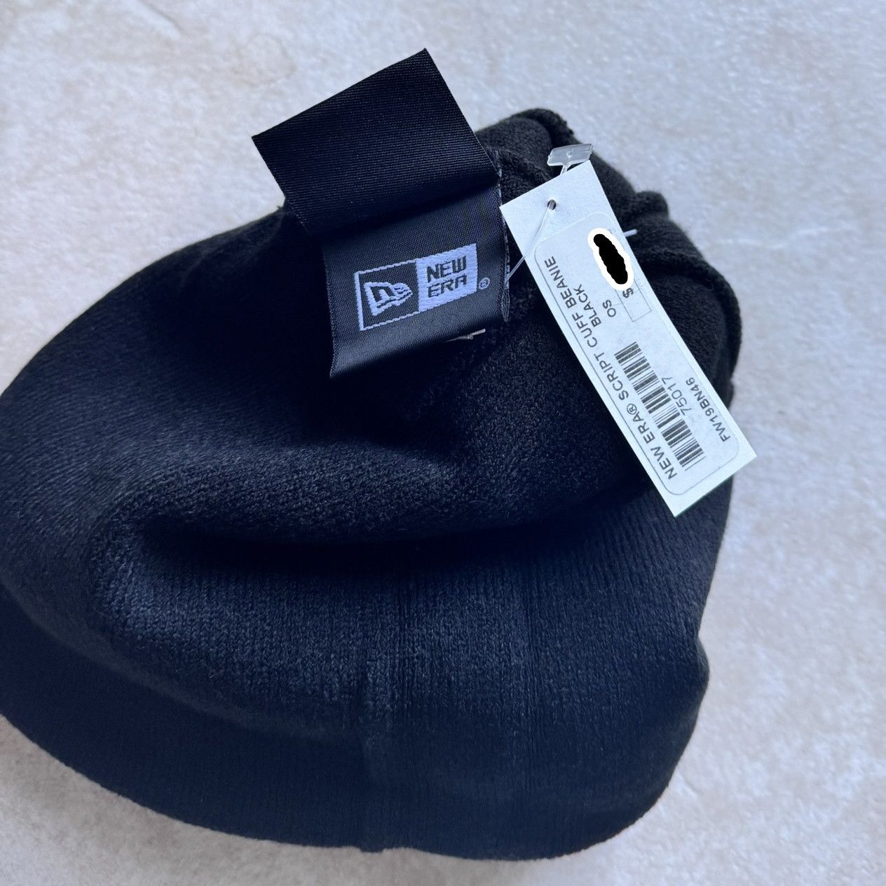Supreme Supreme x New Era Script Cuff Beanie FW 19 BLACK Size ONE SIZE - 10 Thumbnail