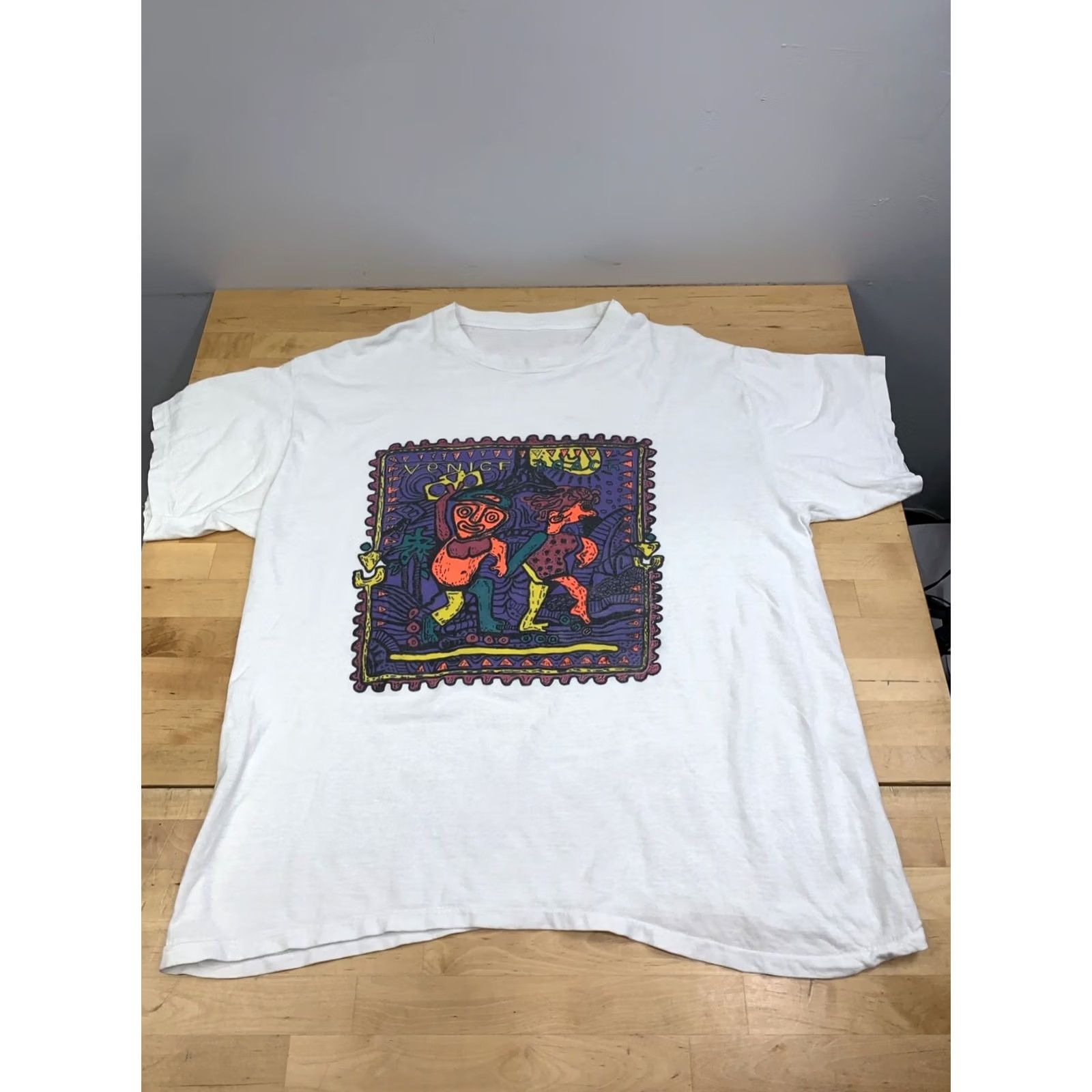 Vintage VINTAGE SBW Venice Beach Shirt Men XL White 90s Beach Surf Size US XL / EU 56 / 4 - 3 Thumbnail