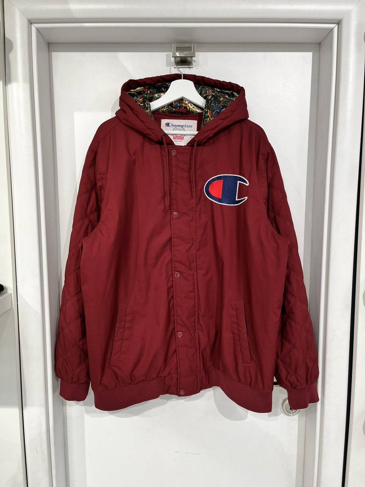 Champion Supreme Zip Up Jacket | Grailed