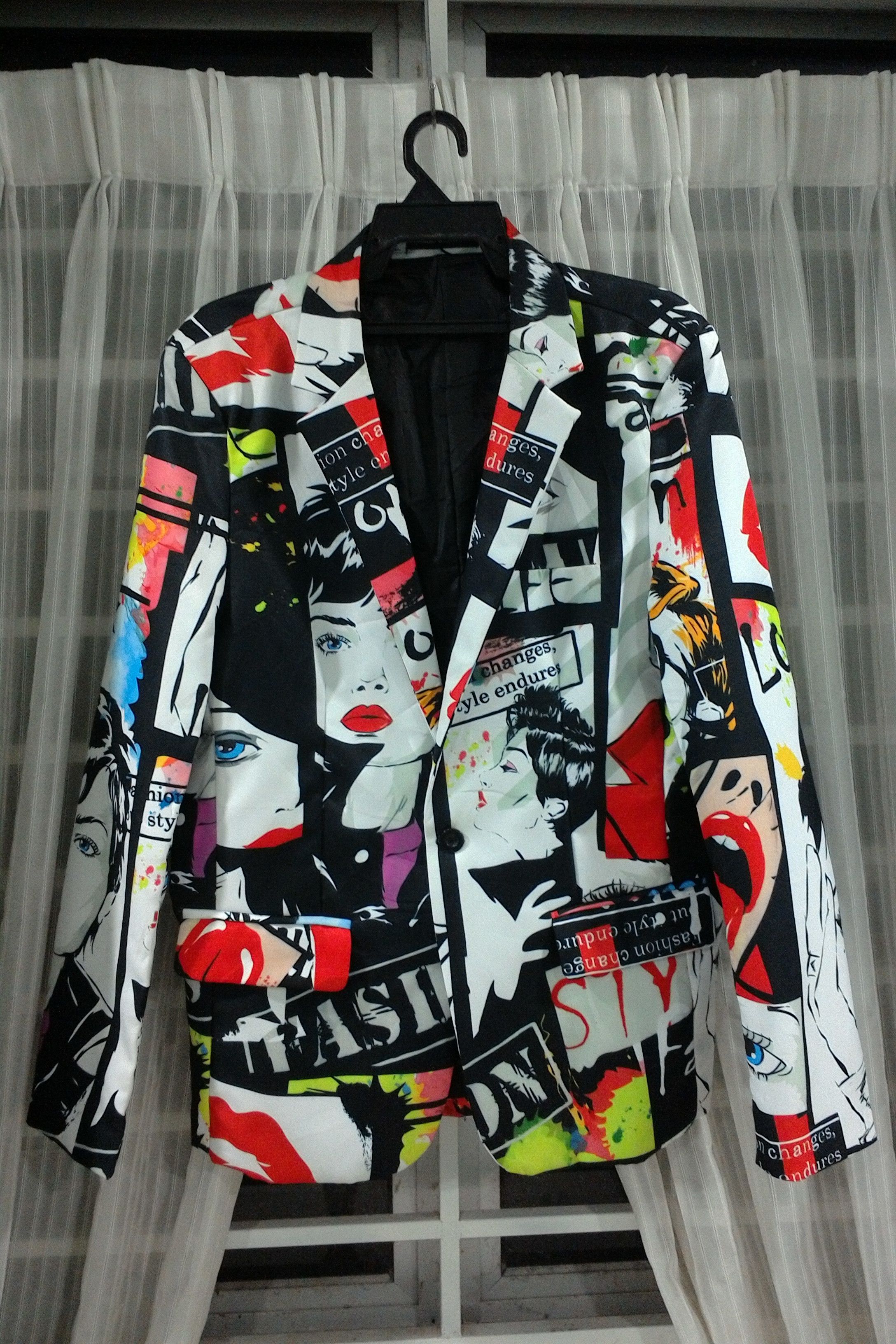 Japanese Brand Over print Blazer jacket Size US M / EU 48-50 / 2 - 1 Thumbnail