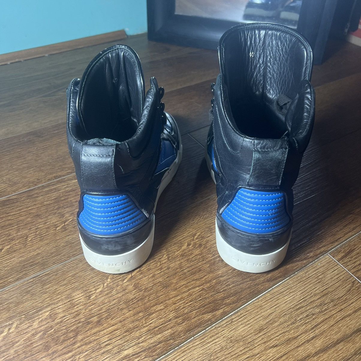 Givenchy 2014 Givenchy Blue & Black Hi-Top Sneakers Size US 10.5 / EU 43-44 - 4 Thumbnail