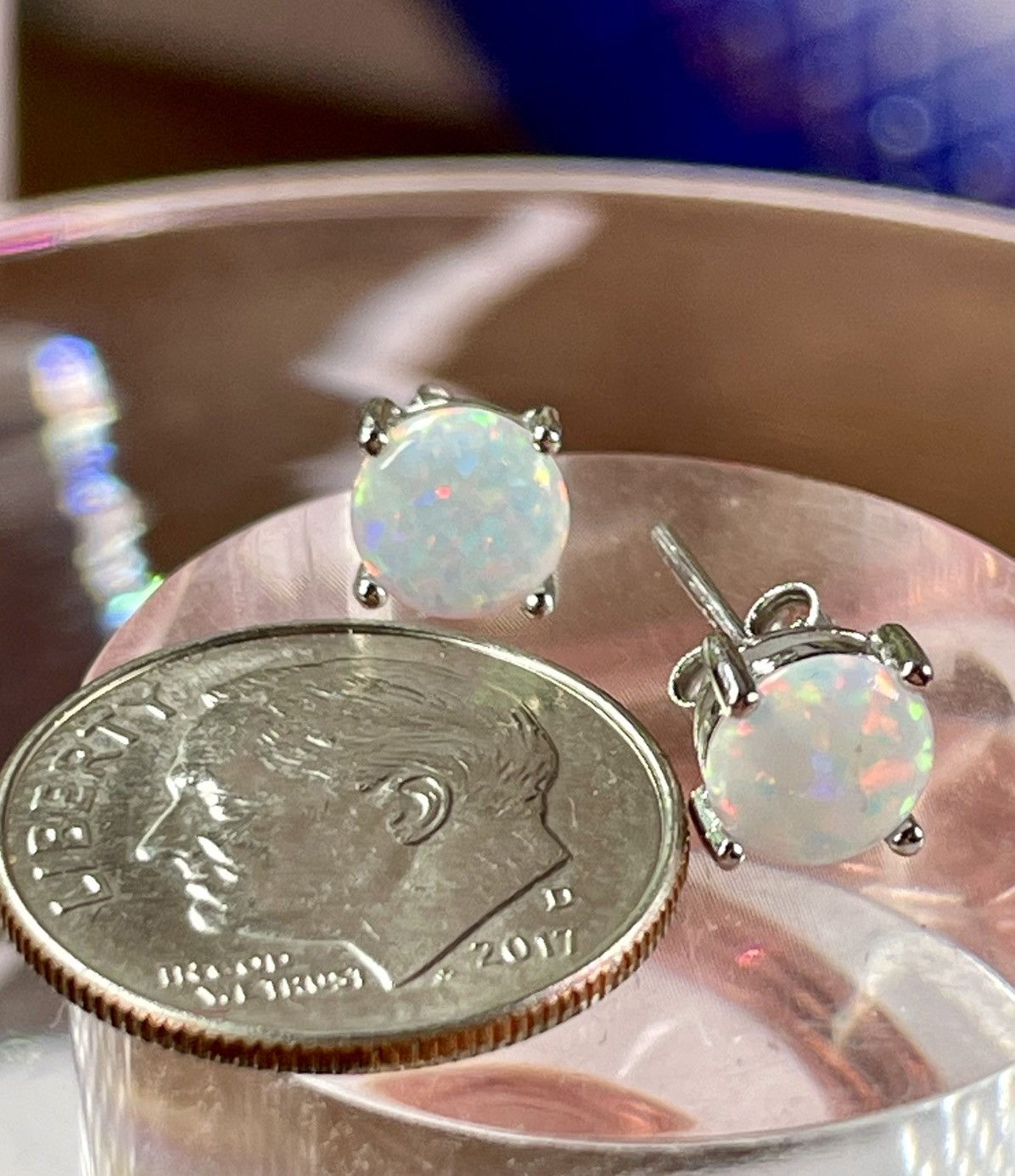 Other Genuine Ethiopian 2CT OPAL Earrings. Silver 925 Size ONE SIZE - 6 Thumbnail