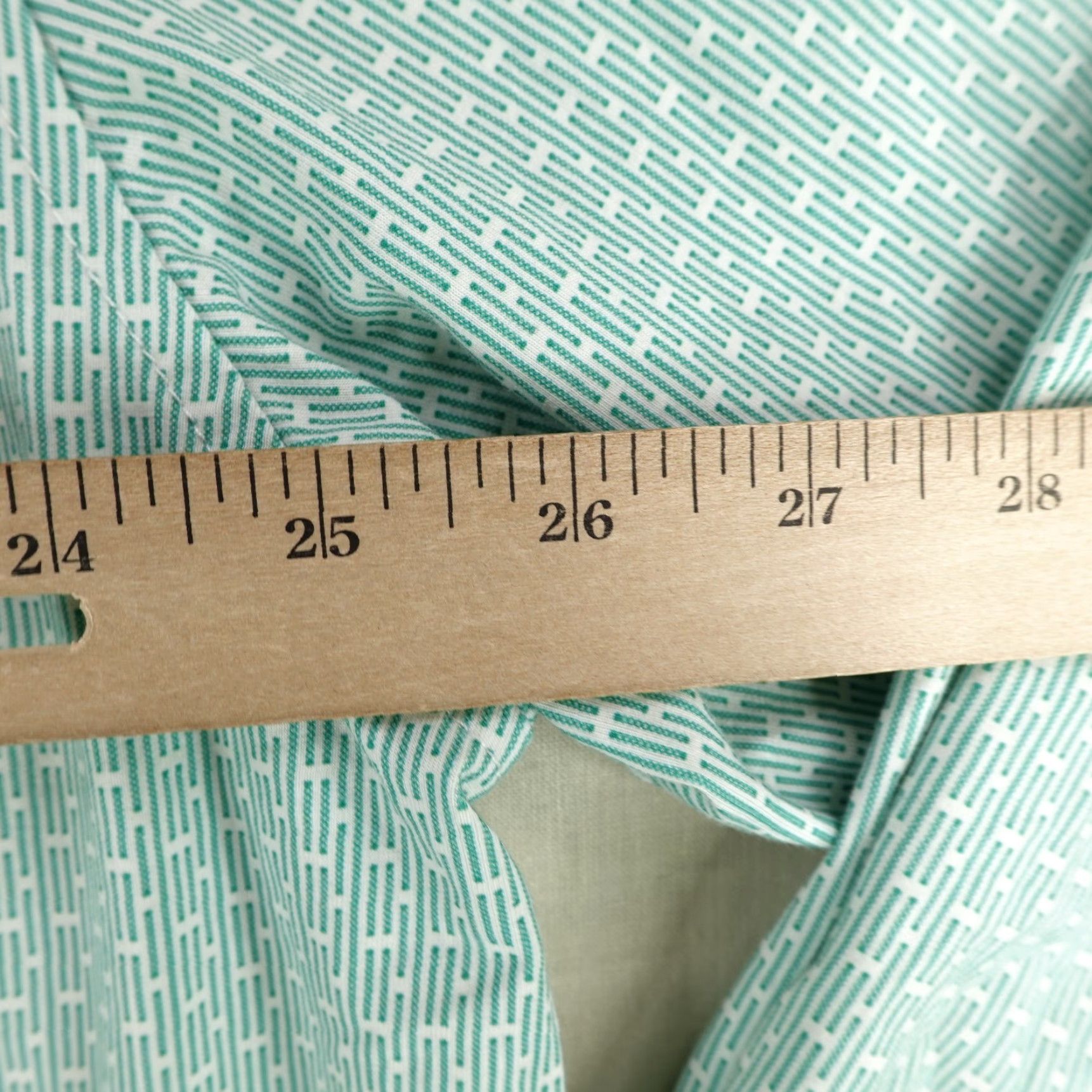 Vintage VINTAGE Buttercloth Shirt Men 3XL Green Geometric Long Sleeve Button Collared Knit Casual Business Formal Size US XXL / EU 58 / 5 - 7 Thumbnail