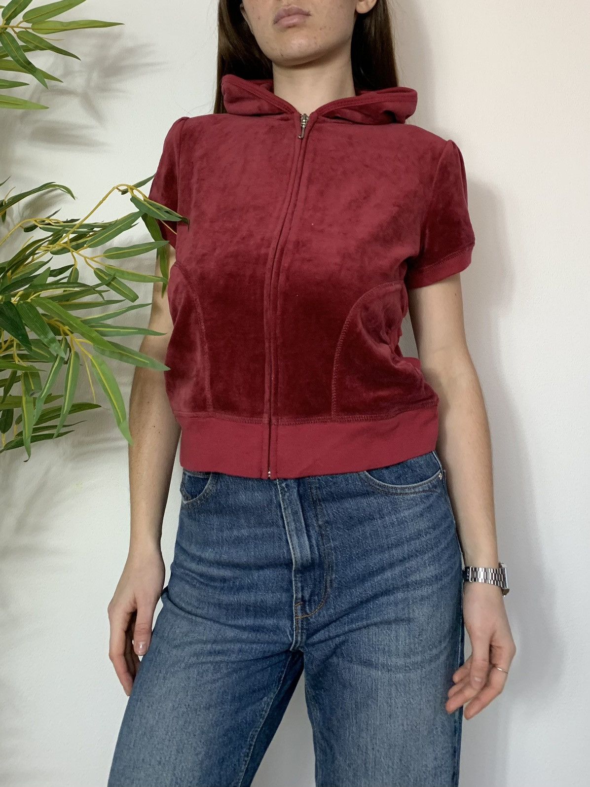 Vintage VINTAGE JUICY COUTURE VELOUR ZIP UP HOODIE Size XL / US 12-14 / IT 48-50 - 2 Thumbnail