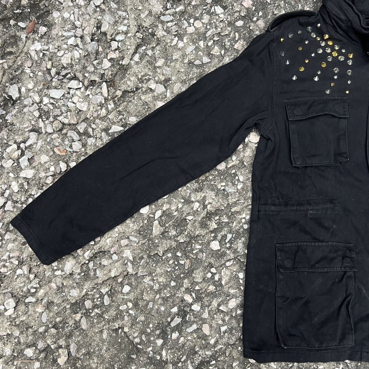 Japanese Brand “CRAZY” STUDDED METAL PUNK US ARMY JACKET Size US S / EU 44-46 / 1 - 5 Thumbnail