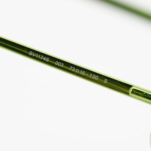 Bottega Veneta Bottega Veneta BV1174S 003 Sunglasses Green Cat Eye Frame Size ONE SIZE - 7 Thumbnail