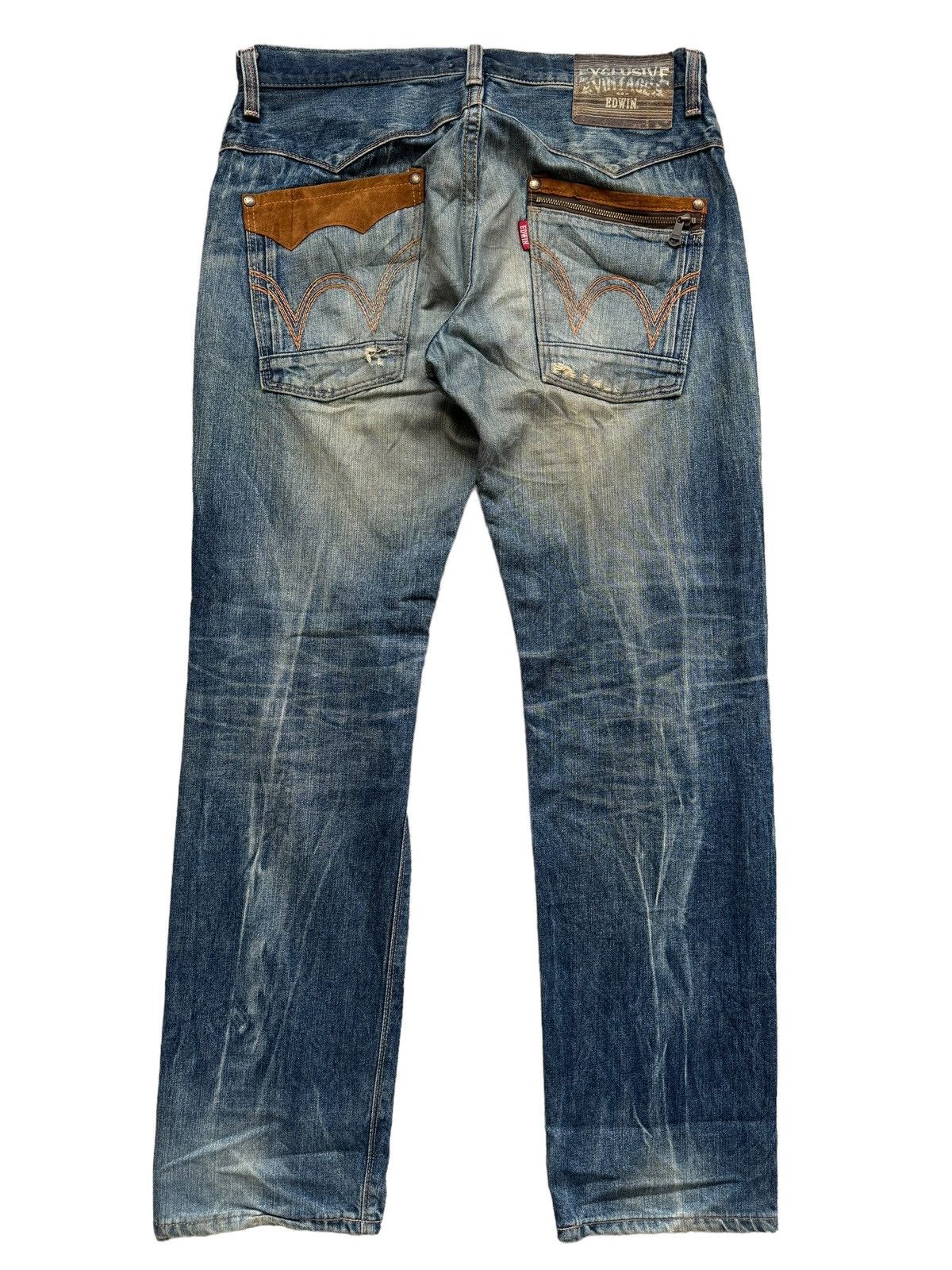 Edwin Vintage Edwin Exclusive Distressed faded Jeans Size US 36 / EU 52 - 2 Thumbnail