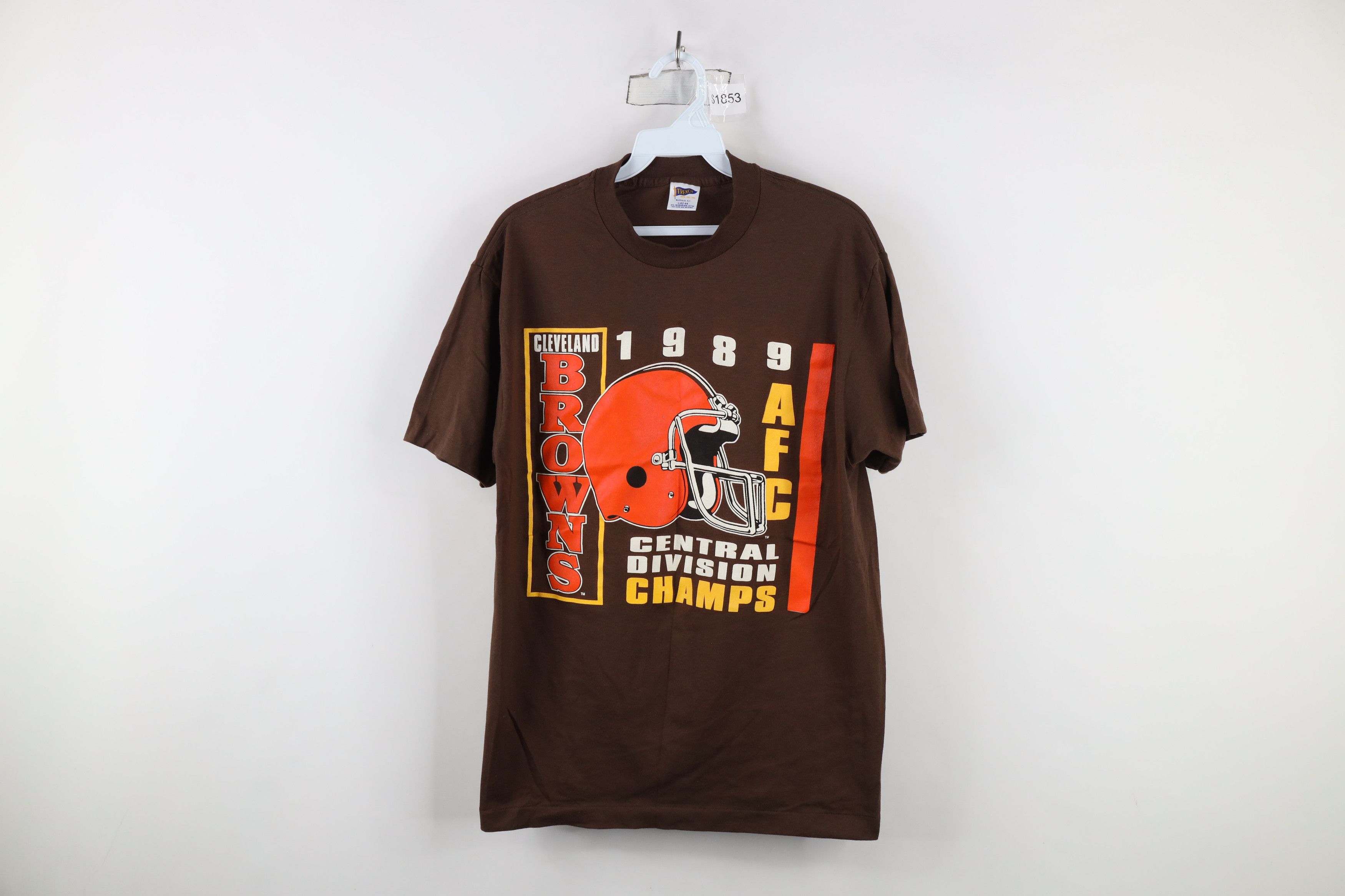 Vintage Vintage 80s Division Champs Cleveland Browns T-Shirt USA Size US L / EU 52-54 / 3 - 1 Thumbnail