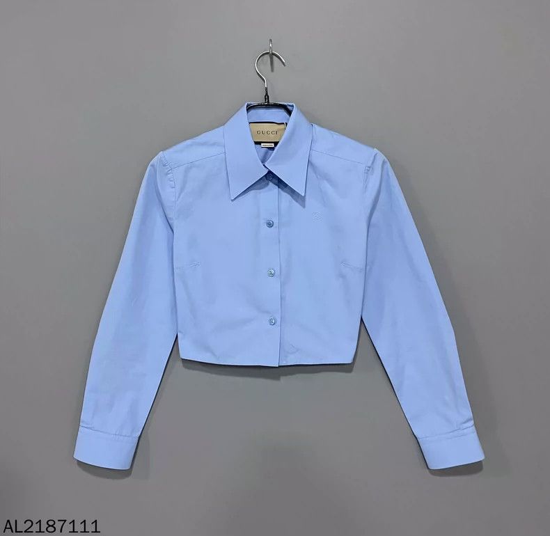 Gucci Gucci Size 36 Embroidered logo shirt 2502-Nextarrow Size US XS / EU 42 / 0 - 1 Thumbnail