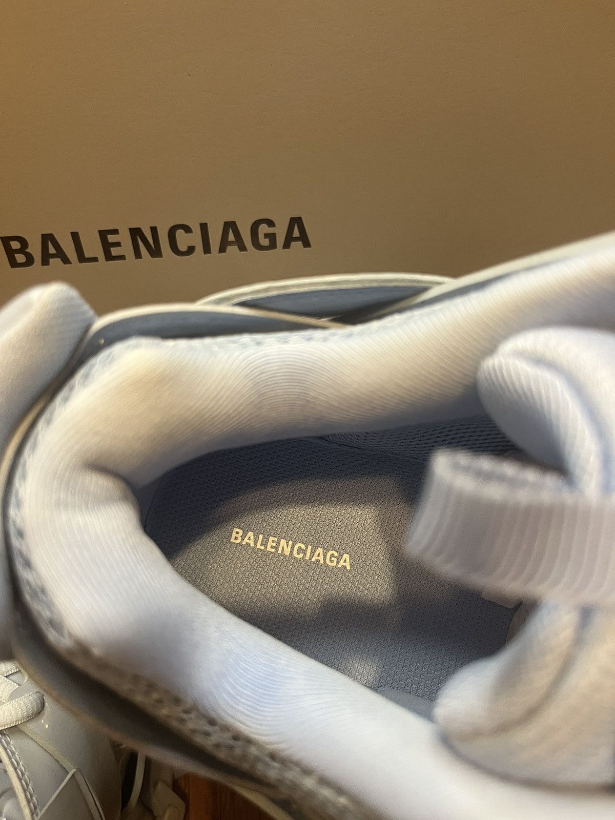 Balenciaga Balenciaga Track Sneaker (Metallic Light Blue) Size US 12 / EU 45 - 8 Thumbnail