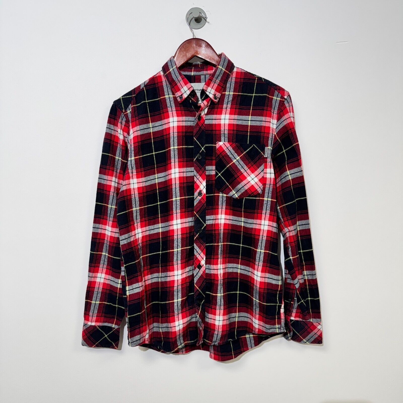 Carhartt × Vintage Carhartt Red Black Cotton Flannel Timberman Jacket Size S Size US S / EU 44-46 / 1 - 1 Thumbnail