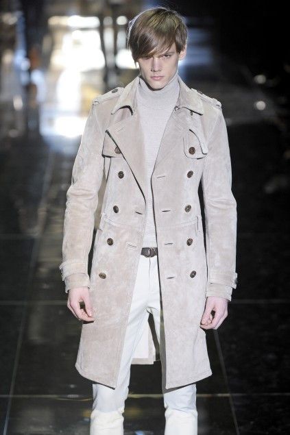 Gucci F/W 2010 RUNWAY SUEDE LEATHER BELTED COAT Size US XL / EU 56 / 4 - 1 Thumbnail