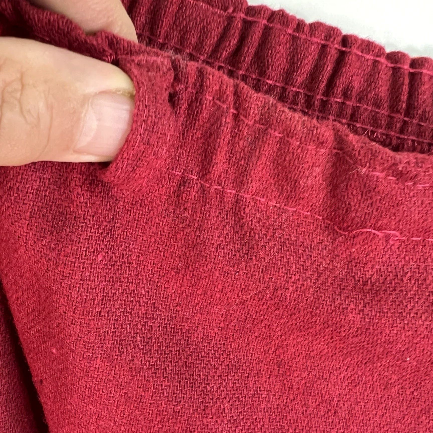 Vintage VINTAGE Valarie Wool Blend Pleated Skirt Women's Size 36 Knee Length Red 80s Pencil/Straight Womens Size 36 Red Vintage Skirt Size 25" / US 0 / IT 36 - 4 Thumbnail