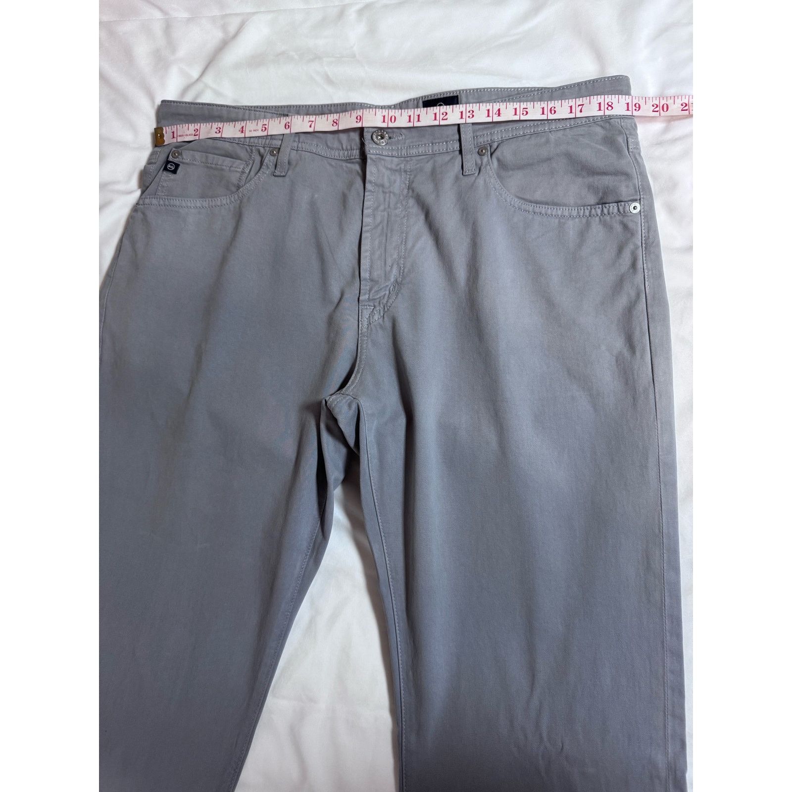 AG Adriano Goldschmied Adriano Goldshmied AG Graduate Tailored Leg Gray Pants 36x32 Size US 36 / EU 52 - 7 Thumbnail