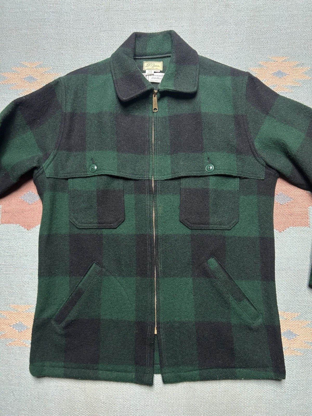 Vintage 1960s LL Bean mackinaw jacket cape cruiser buffalo plaid M Size US M / EU 48-50 / 2 - 2 Thumbnail