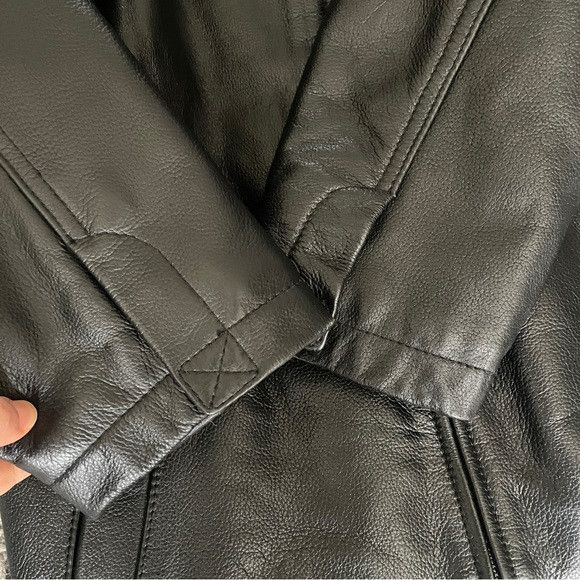 Gap Gap black insulated crop leather jacket Size S / US 4 / IT 40 - 5 Thumbnail