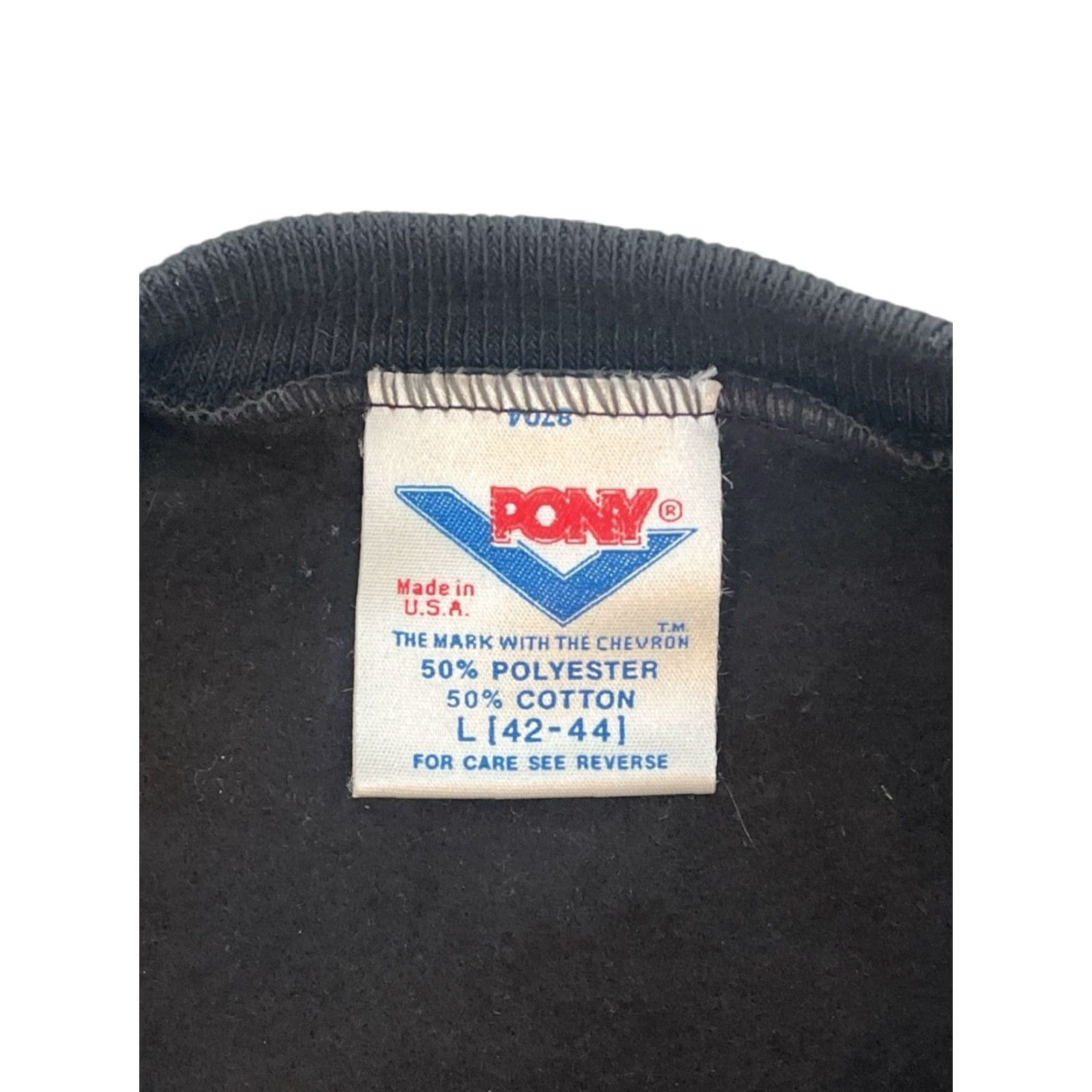 PONY VINTAGE PONY Sweatshirt Mens Size L Crew Neck 80s Deadstock NWT Black Size US L / EU 52-54 / 3 - 5 Thumbnail
