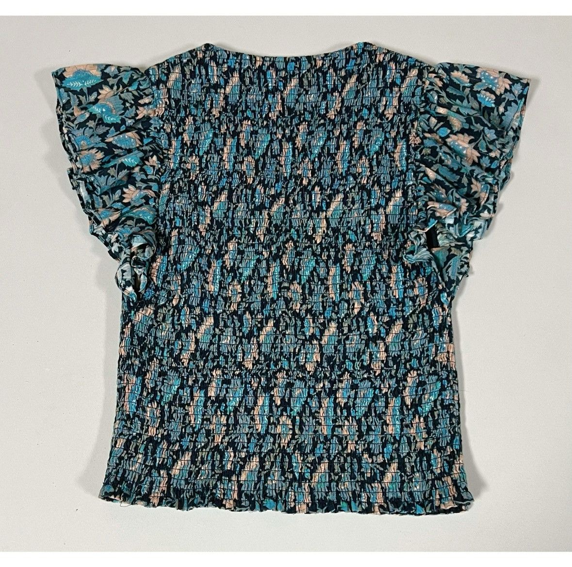 Rebecca Taylor La Vie Rebecca Taylor Blue Floral Shirt Top Blouse Size S 💙✨ Size S / US 4 / IT 40 - 4 Thumbnail