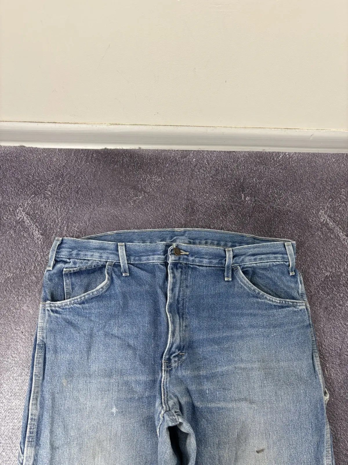 Dickies × Vintage Vintage Dickies USA Relaxed Fit Faded Light Blue Denim Jeans Size US 36 / EU 52 - 7 Thumbnail