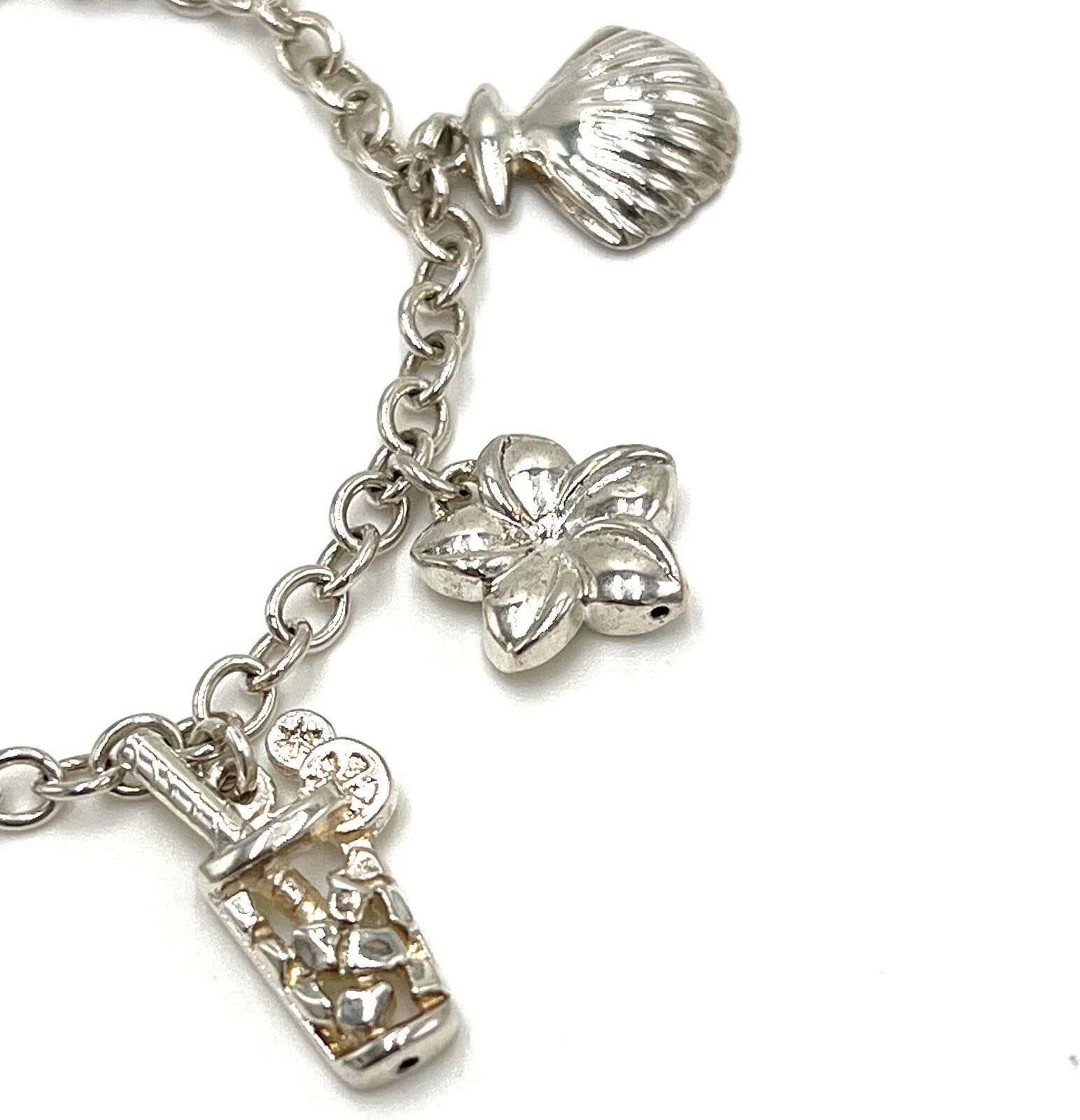 Other Jaqmel C. Mauritius Sterling Silver Tropical Charm Bracelet Size ONE SIZE - 2 Thumbnail