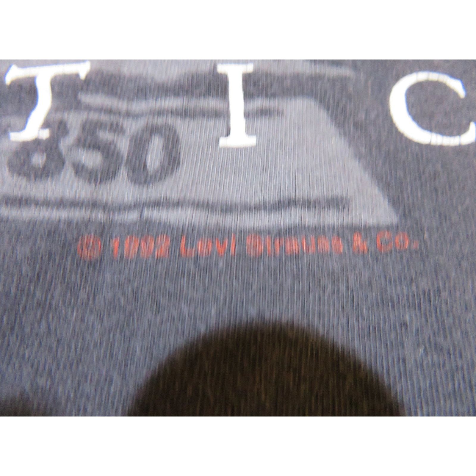 Levi's Levi's 501 T-shirt, Original Jeans, Black Red, Sz XL 1990s Size US XL / EU 56 / 4 - 5 Thumbnail