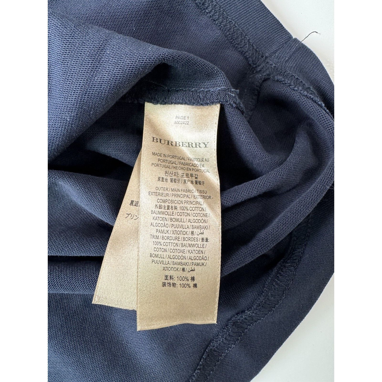 Burberry BURBERRY LOGO OVERSIZE SWEATER Size XS Navy Size US XS / EU 42 / 0 - 4 Thumbnail