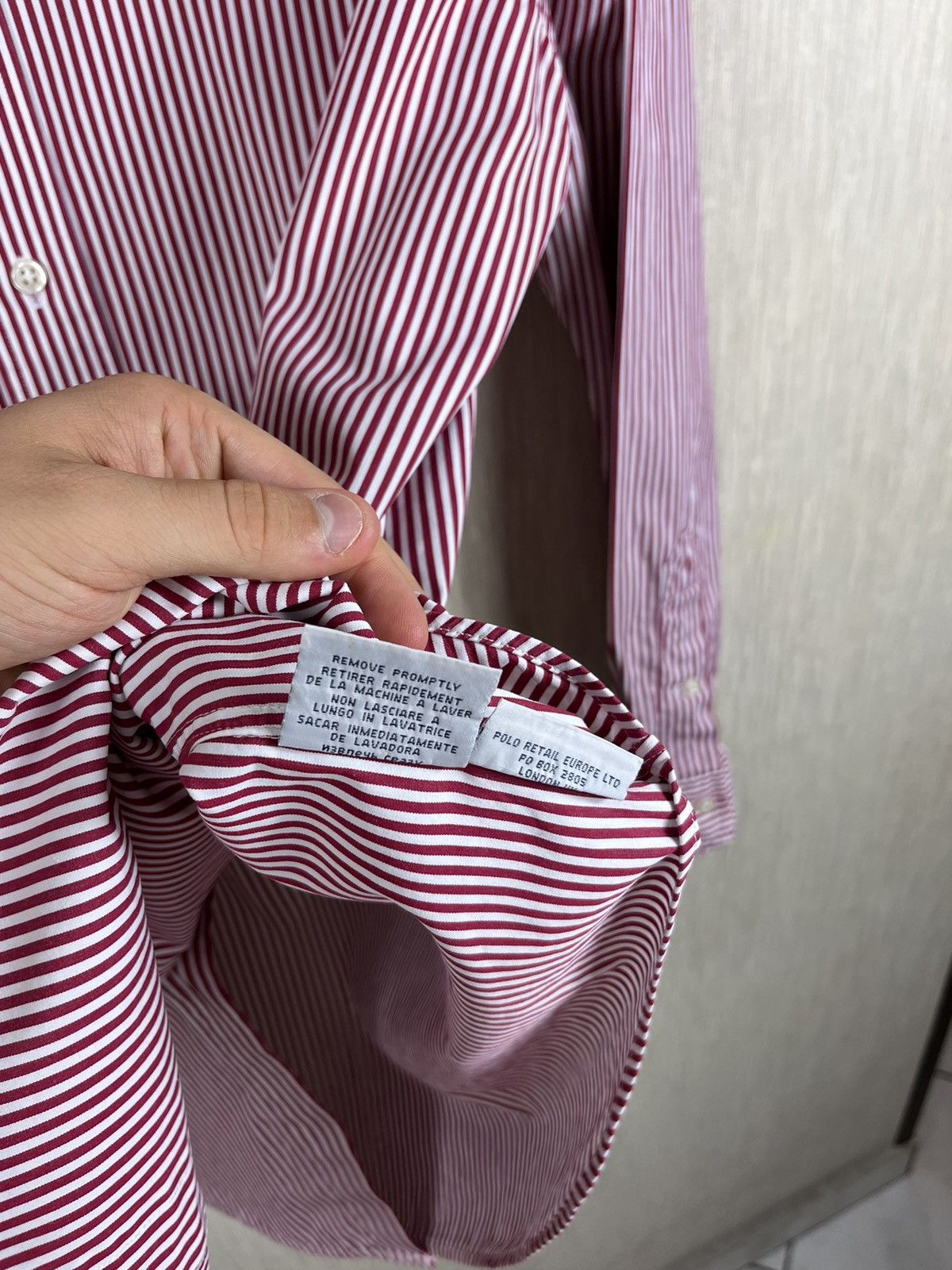Polo Ralph Lauren × Ralph Lauren × Vintage Vintage Polo Ralph Lauren 90s striped shirt chest small logo Size US L / EU 52-54 / 3 - 21 Thumbnail