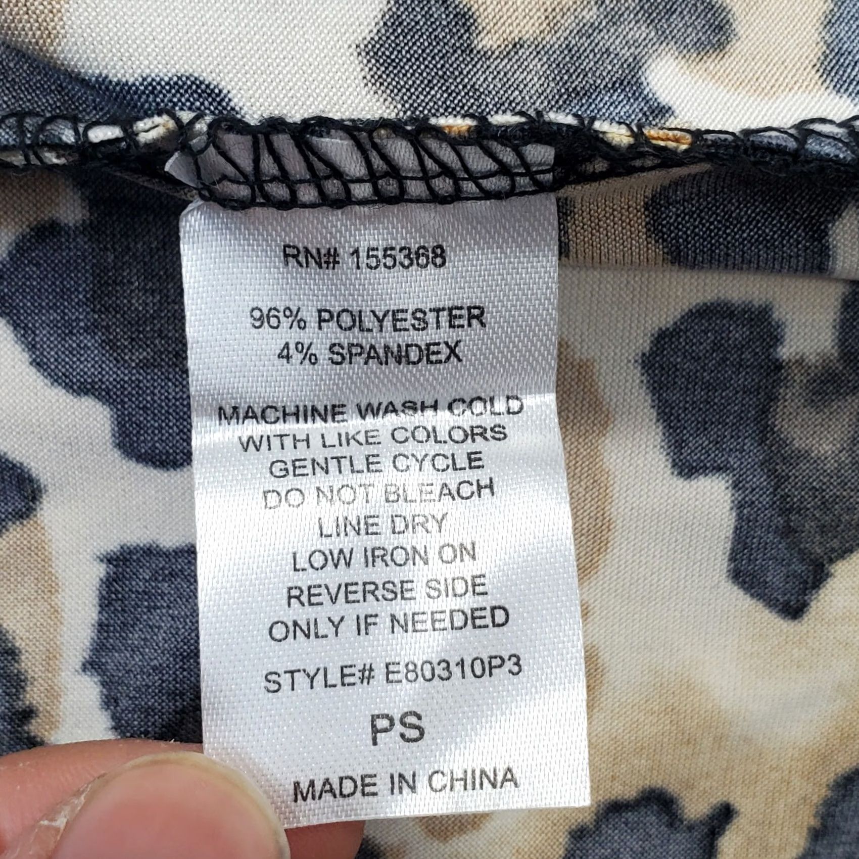 Vintage Bleeker & McDougal Pants Womens Petite Small Multi Leopard Print Stretch Pull On Size 28" / US 6 / IT 42 - 8 Thumbnail