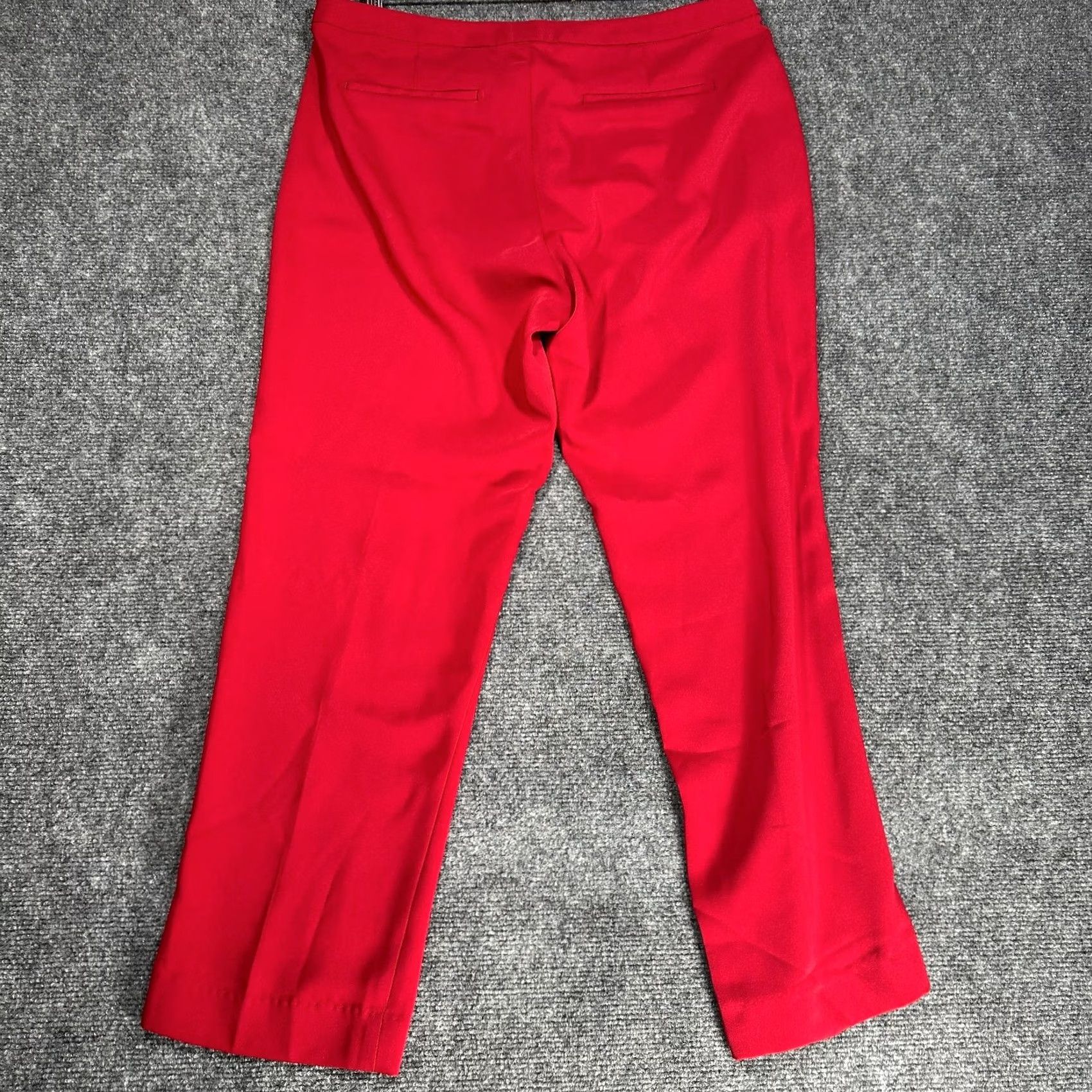 Banana Republic Banana Republic Pants Womens 8 Dress Pants Straight Leg Pockets Zip Fly Red 29 in Inseam 26 in Regular Rise 8.5-10.5 in Size 30" / US 8 / IT 44 - 6 Thumbnail