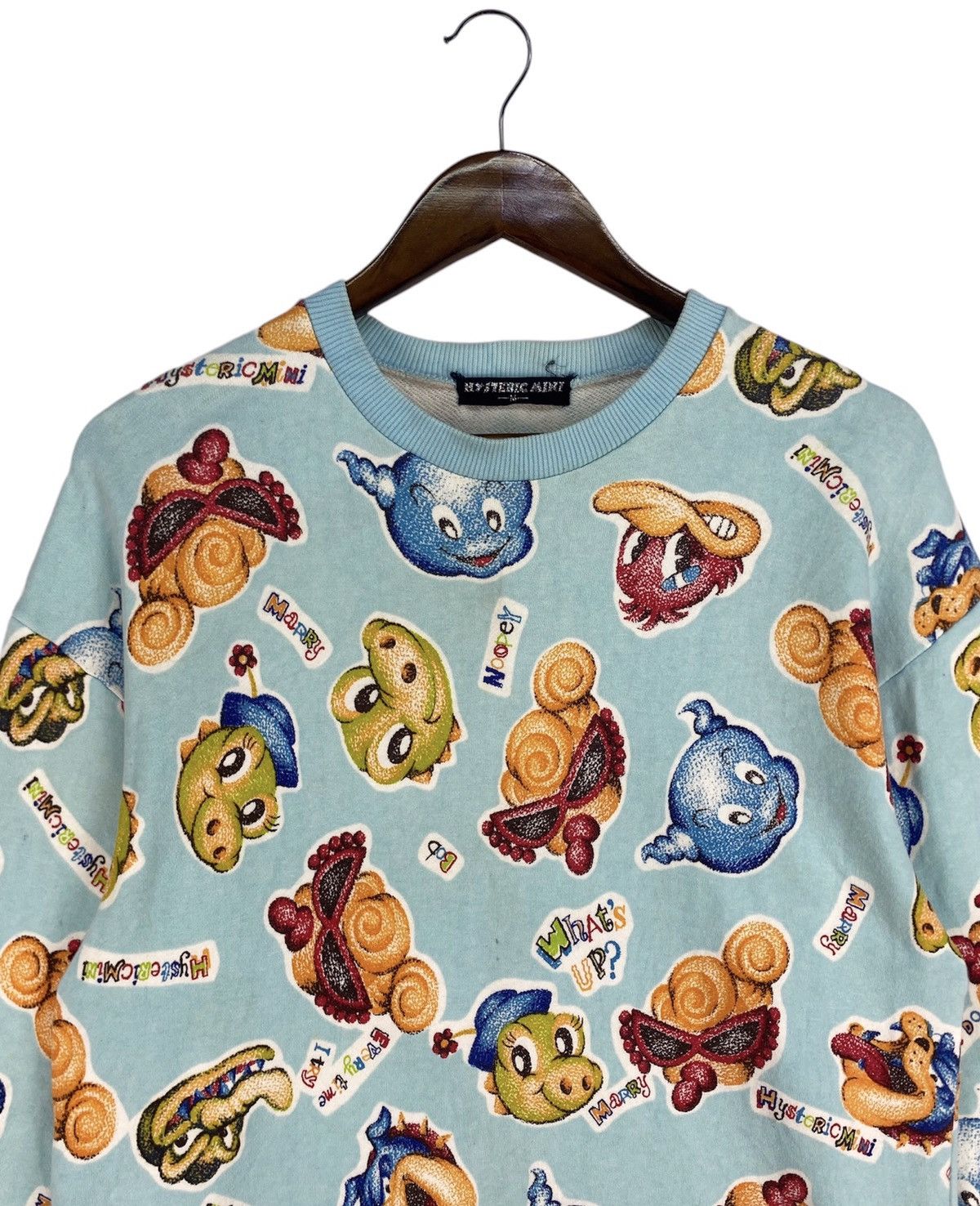 Hysteric Glamour × Japanese Brand × Vintage 💥RARE💥VINTAGE HYSTERIC GLAMOUR FULLPRINT SWEATSHIRT Size US M / EU 48-50 / 2 - 3 Thumbnail