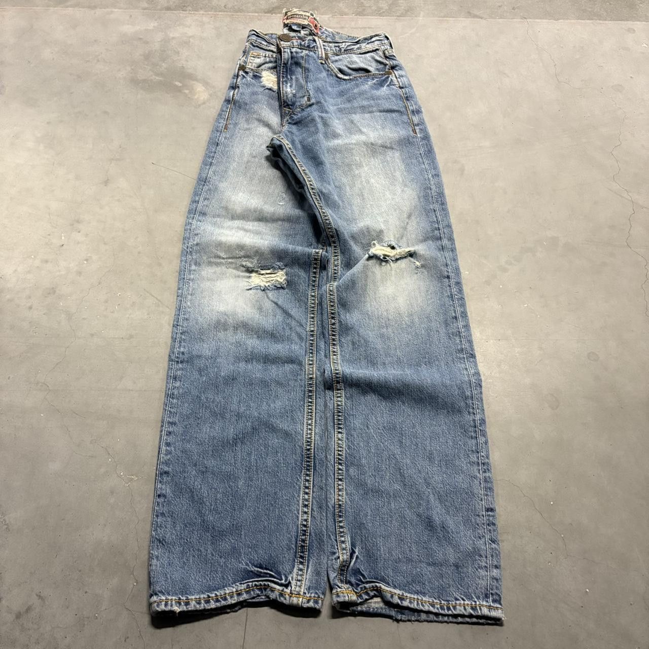 Vintage Vintage Y2K/2000s Baggy Distressed Holloway Monarchy Jeans Size US 32 / EU 48 - 1 Thumbnail