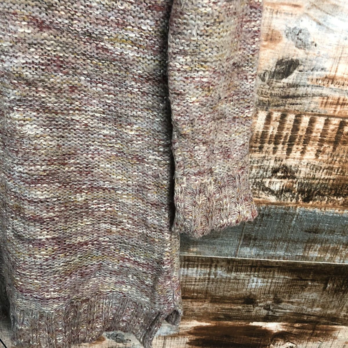 GU × Homespun Knitwear DL GU Brown Vintage Knitwear #C498 Size M / US 6-8 / IT 42-44 - 16 Thumbnail