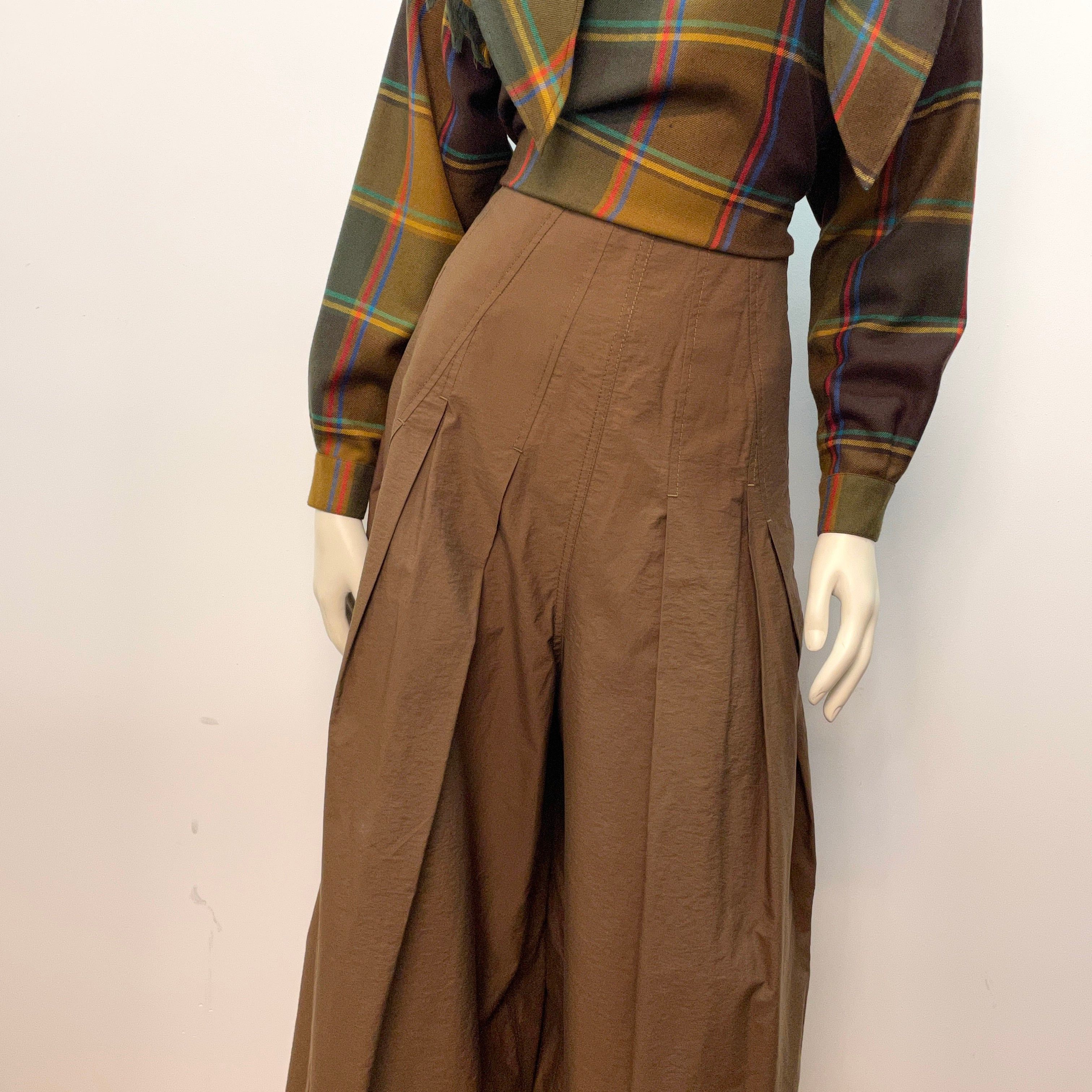 Brunello Cucinelli Brunello Cucinelli Vintage Designer Wide Leg Palazzo Trousers Made In Italy Size 28" Size 28" / US 6 / IT 42 - 2 Thumbnail
