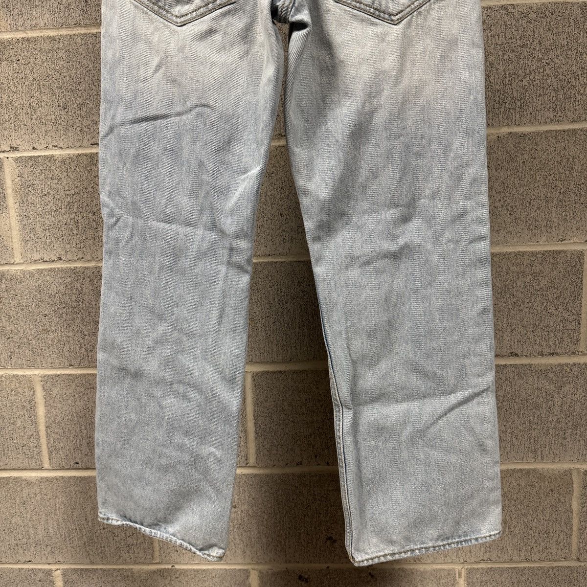 Vintage Y2K Faded Distressed Light Wash Bootcut Jeans ERD Grunge Size US 30 / EU 46 - 7 Thumbnail