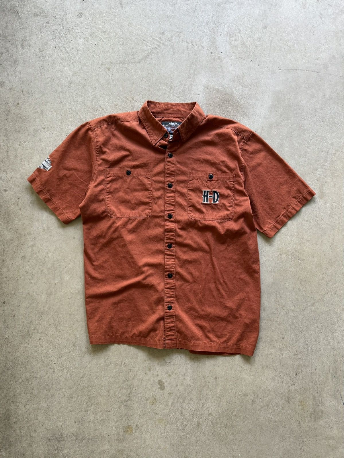Harley Davidson Vintage Harley Davidson Embroidered Button Up Shirt Size US L / EU 52-54 / 3 - 2 Thumbnail
