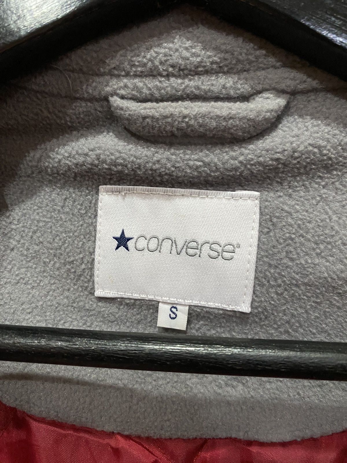 Converse Converse Red Fleece Jacket Full-Zip Warm Outerwear Size US S / EU 44-46 / 1 - 9 Thumbnail