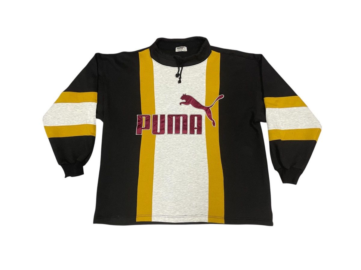 Puma × Vintage 80s PUMA BIG LOGO SWEATSHIRT RARE DESIGN Size US L / EU 52-54 / 3 - 1 Thumbnail