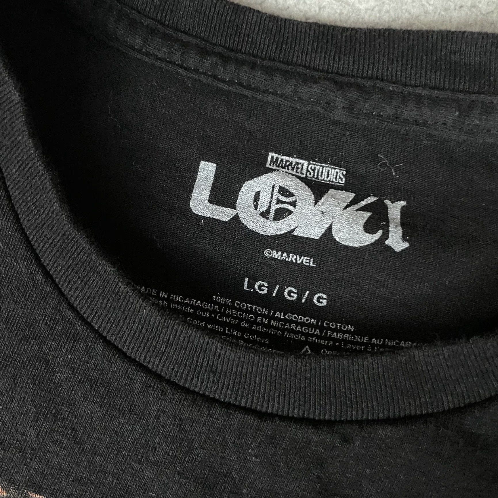 Vintage Marvel Loki T Shirt Adult L Black Logo Comic Men Short Sleeve Crew Neck Cotton Blended Fabric Size US L / EU 52-54 / 3 - 5 Thumbnail