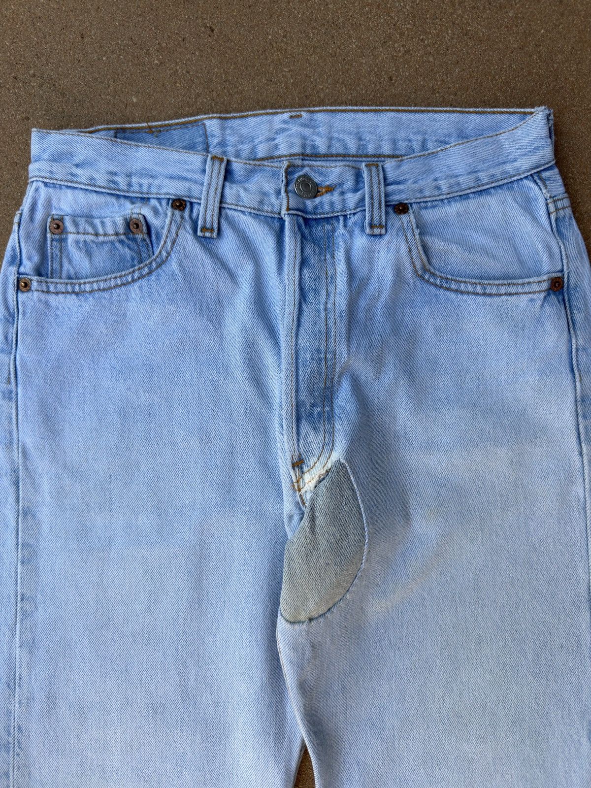 Levi's Vintage 80s Levi’s 501xx Buttonfly Faded Denim Jeans 28x29 Size US 28 / EU 44 - 5 Thumbnail