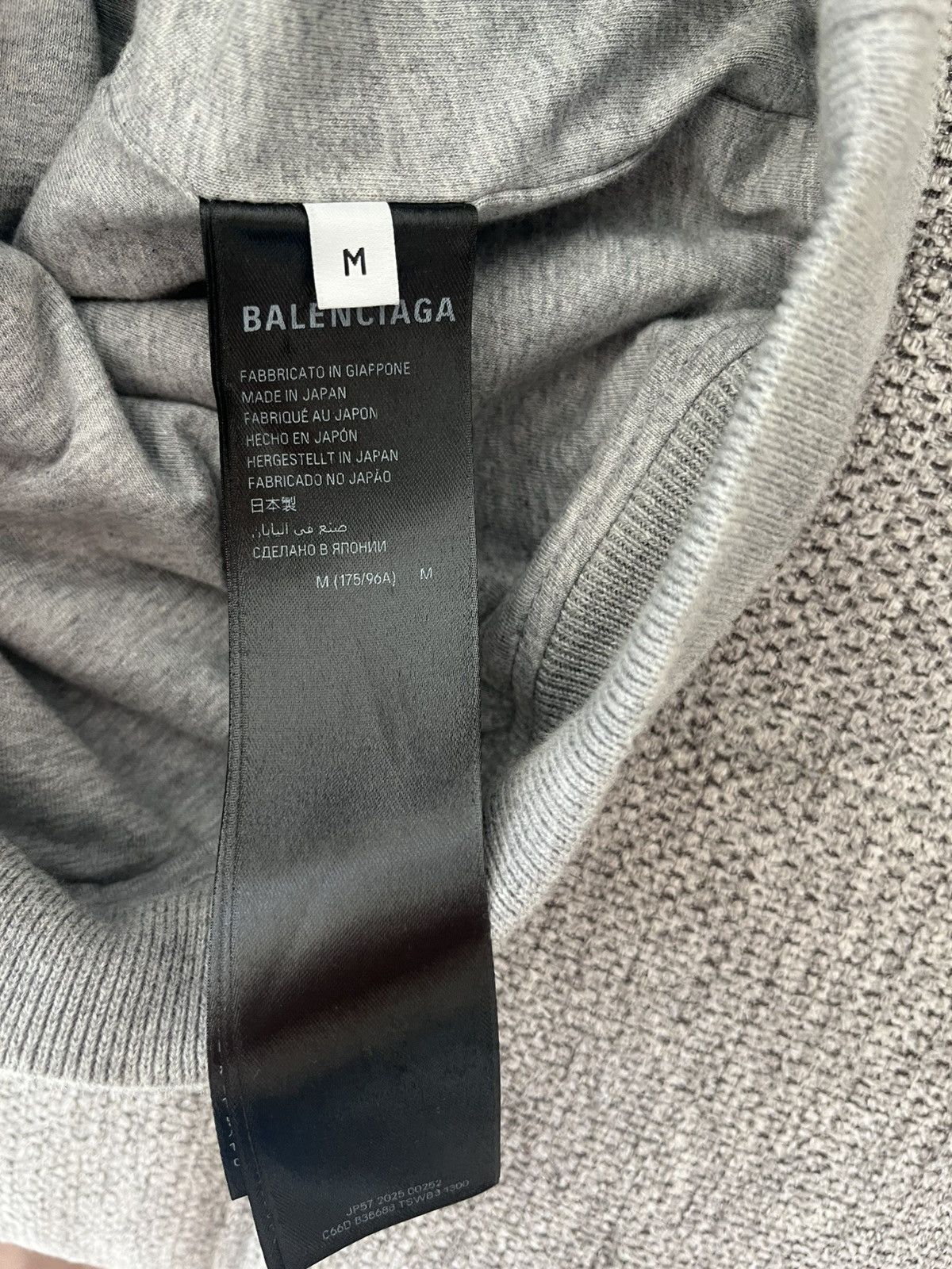 Balenciaga DENIM-PRINT BALENCIAGA ZIP HOODIE Size US M / EU 48-50 / 2 - 3 Thumbnail