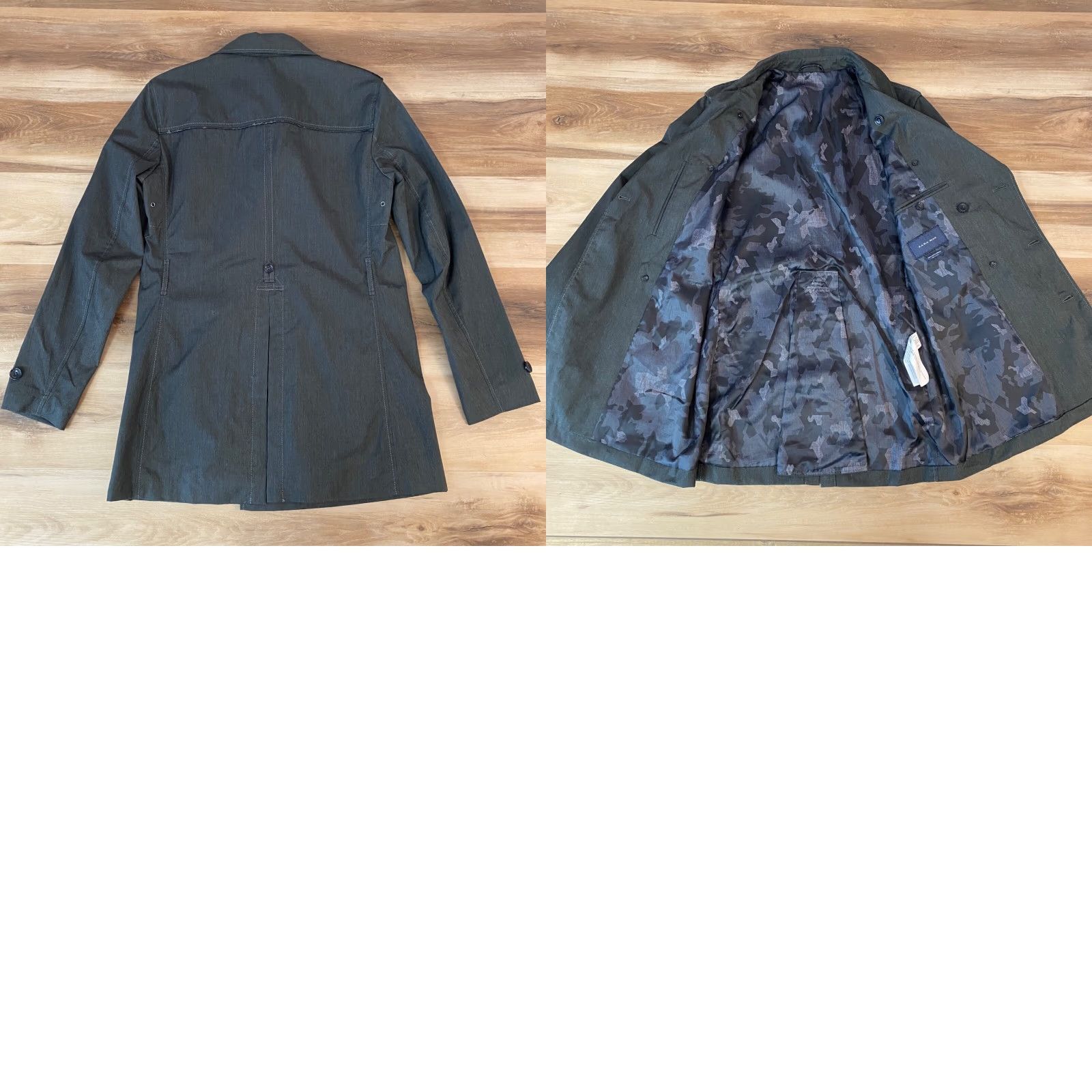 Zara Zara Trench Coat Mens Small Gray Waterproof 8 Button Epaulettes City Designer Coat Size US S / EU 44-46 / 1 - 9 Thumbnail