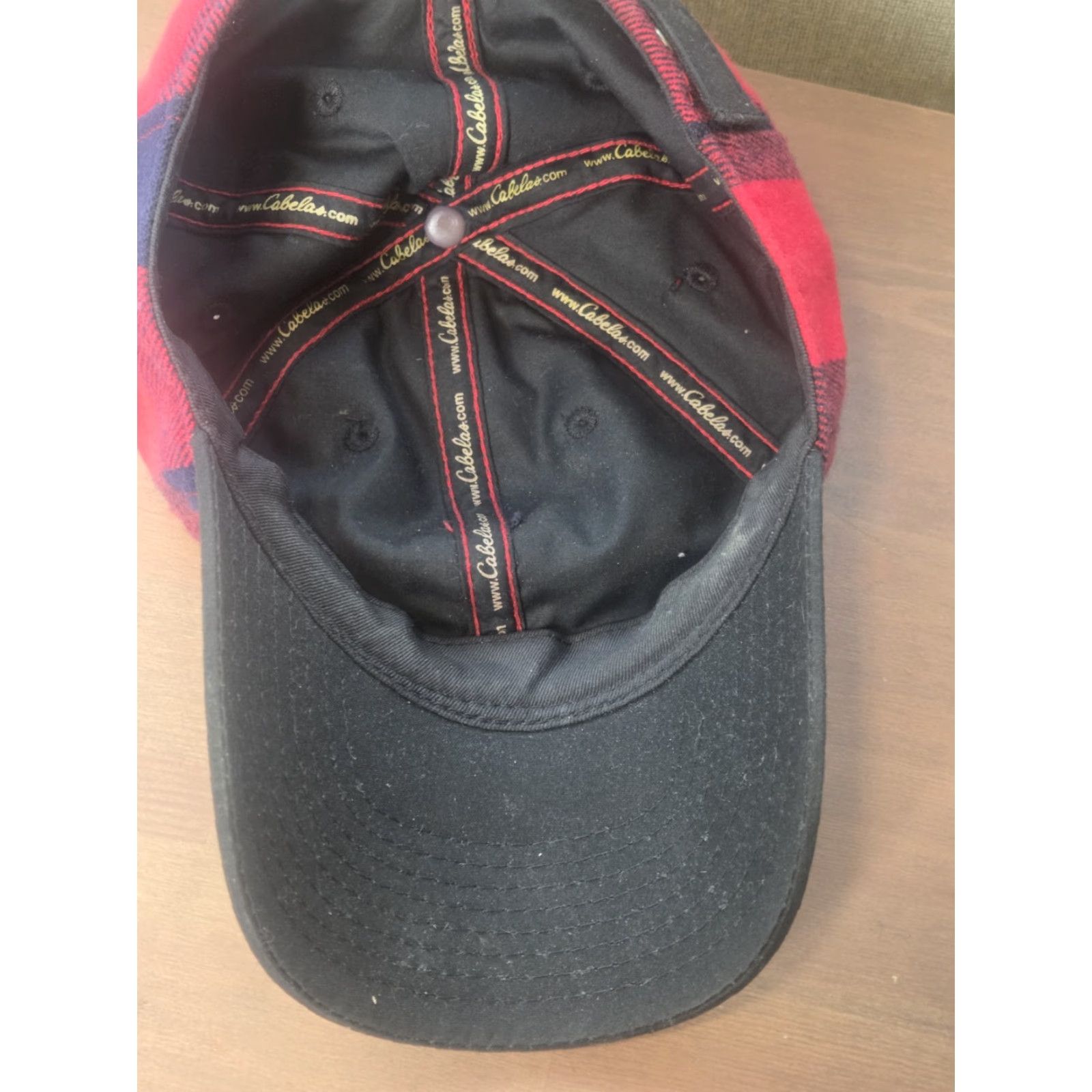 Vintage Cabela's Hat Mens One Size Red Black Buffalo Plaid Outdoor Hat Snapback Adjustable Strapback Modern Plaid Outdoor Mens Size ONE SIZE - 5 Thumbnail