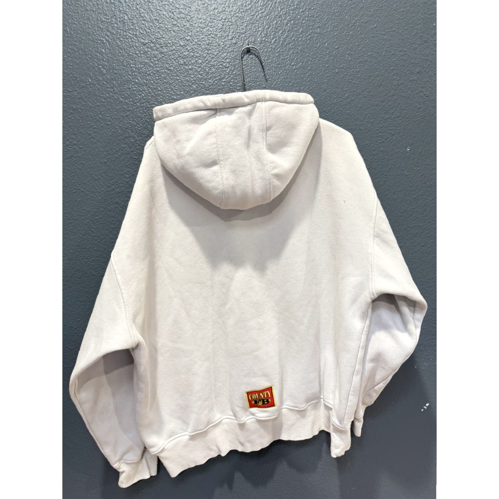 Vintage FB Country Hoodie XL White Embroidered Heavyweight Pullover Men Adults Flawed Size US XL / EU 56 / 4 - 7 Thumbnail