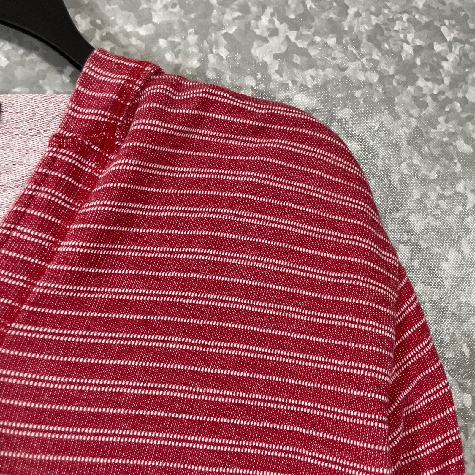 Chaps Chaps Red Striped Poncho Style Hoodie Pullover - Size Medium Size M / US 6-8 / IT 42-44 - 2 Thumbnail