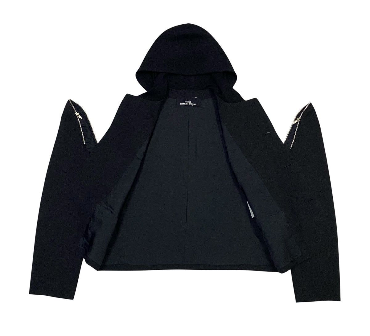 Tricot Comme des Garcons Tricot Comme Des Garcons AD1990 Modular Wool Hoodie Jacket Size M / US 6-8 / IT 42-44 - 6 Thumbnail
