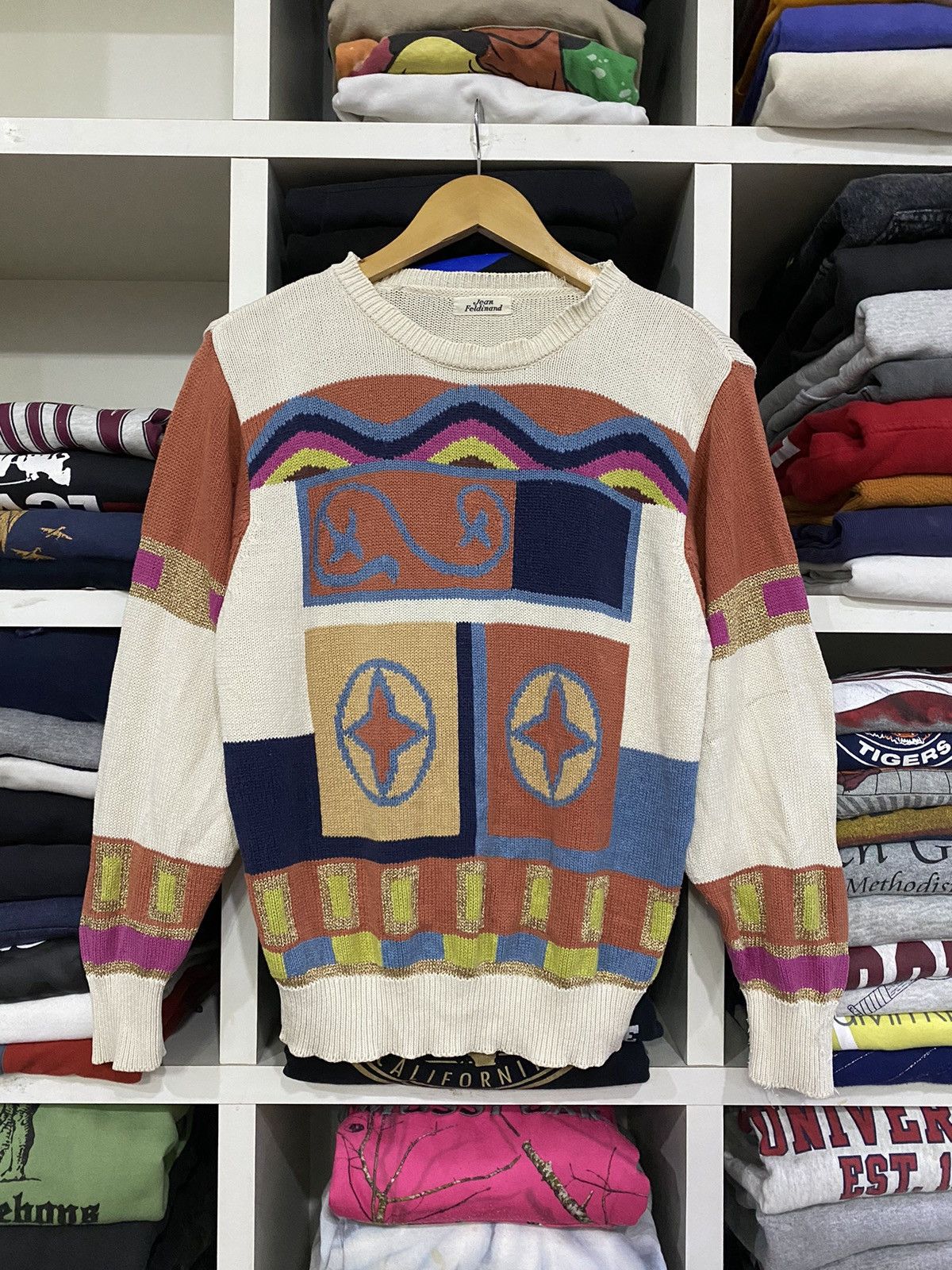 Japanese Brand × Vintage Vintage Jean Feldinand Knitwear Size US S / EU 44-46 / 1 - 1 Thumbnail
