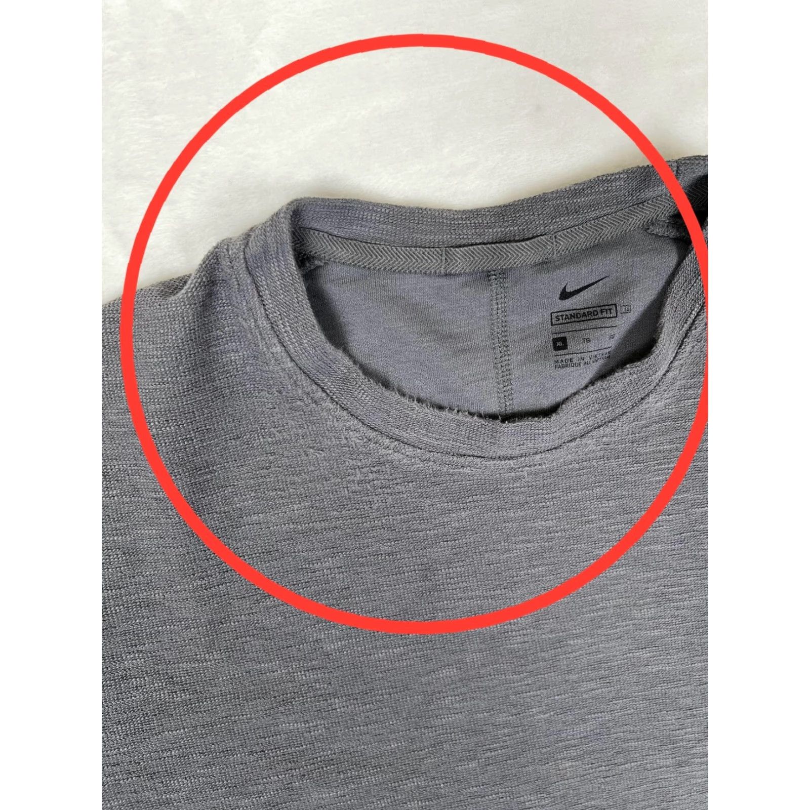Nike VINTAGE Nike Sweatshirt Mens XL Gray Standard Fit Pullover Swoosh Logo Light Size US XL / EU 56 / 4 - 4 Thumbnail